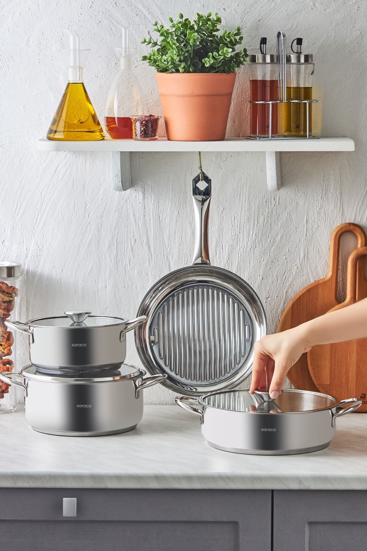 Karaca Galina New Induction Compatible 7 Piece Cookware Set - MALLTURK