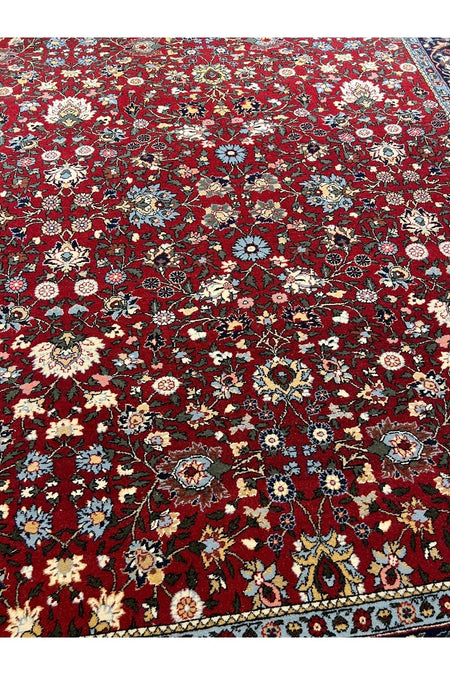 RD RAMAZAN DAG Hand Rug Art Hand-Woven Sumerbank Hereke Rug Signed Seven Mountains Flower Design Size 190x150 - MALLTURK