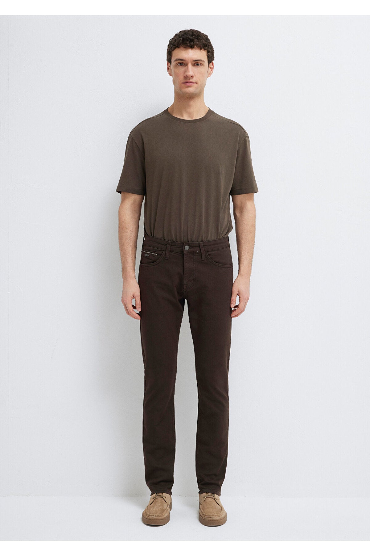 Mavi Black Dark Green Gabardine Trousers 0042290685 - MALLTURK