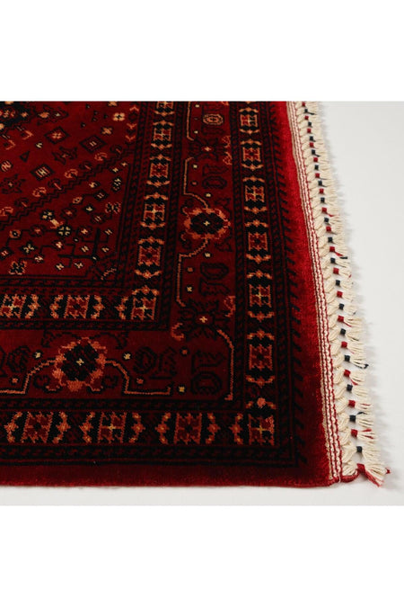 Eko Hali NOSTALGIA Afghan Pattern Machine Woven Carpet - NOSTALGIA 961 Red - MALLTURK