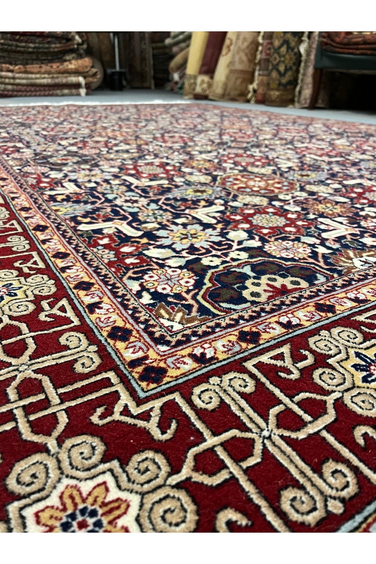 FT Halicilik Sumerbank Hereke Hand-Woven Rug 200x300 - 6 m2 Kafkas Design Saf Wool Antique Degerinde - MALLTURK