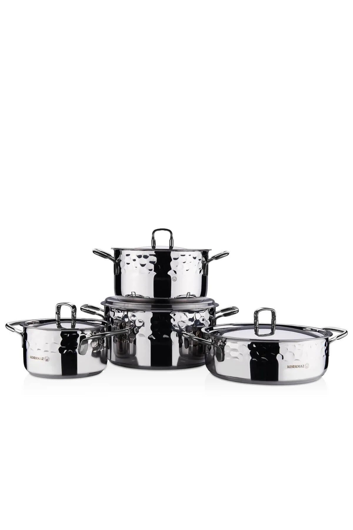 KORKMAZ Erna 8 Piece Inox Cookware Set