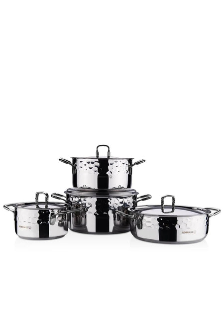 KORKMAZ Erna 8 Piece Inox Cookware Set