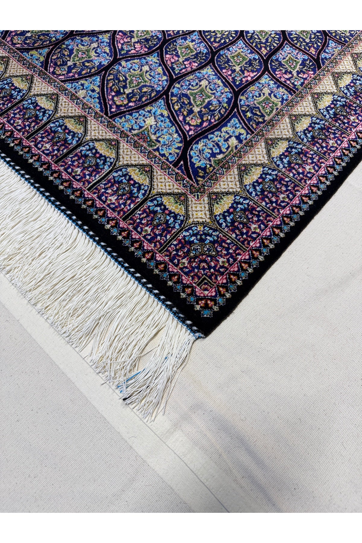 Afgan Rug Iranian Silk Fine Craftsmanship 1600 Reed Elegant Design - MALLTURK