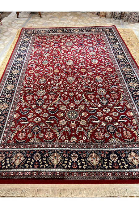RD RAMAZAN DAG Hand Rug Art Hand-Woven Hereke Rug Signed Premium Quality Cotton Base Wool Weave Natural Dye Size 3x2 - MALLTURK