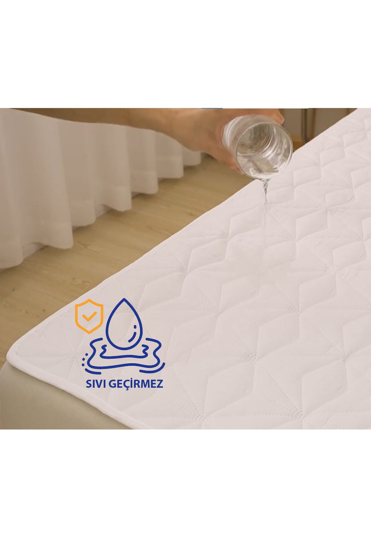 HRN Textile Waterproof Cotton Quilted Fitted Baby & Kids Mattress Protector - MALLTURK