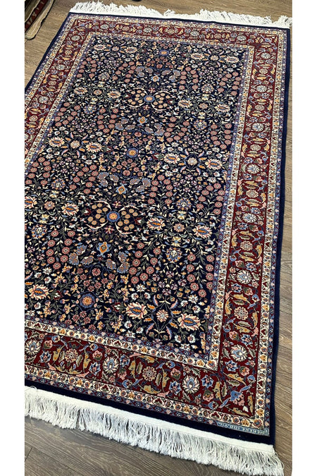 RD RAMAZAN DAG Hand Rug Art Hand-Woven Hereke Rug 100.Anniversary Series Seven Mountains Flower Design Size 235x150 - MALLTURK
