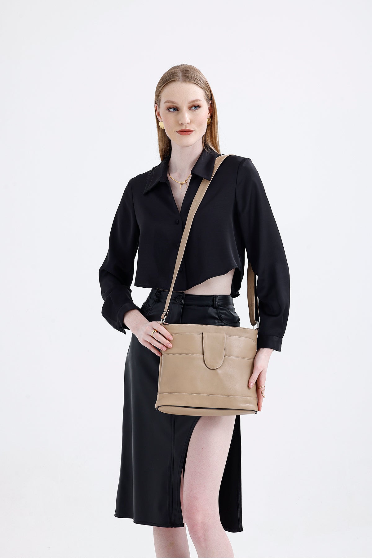 Fubileather Women's Crossbody Genuine Leather Crossbody Messenger Bag