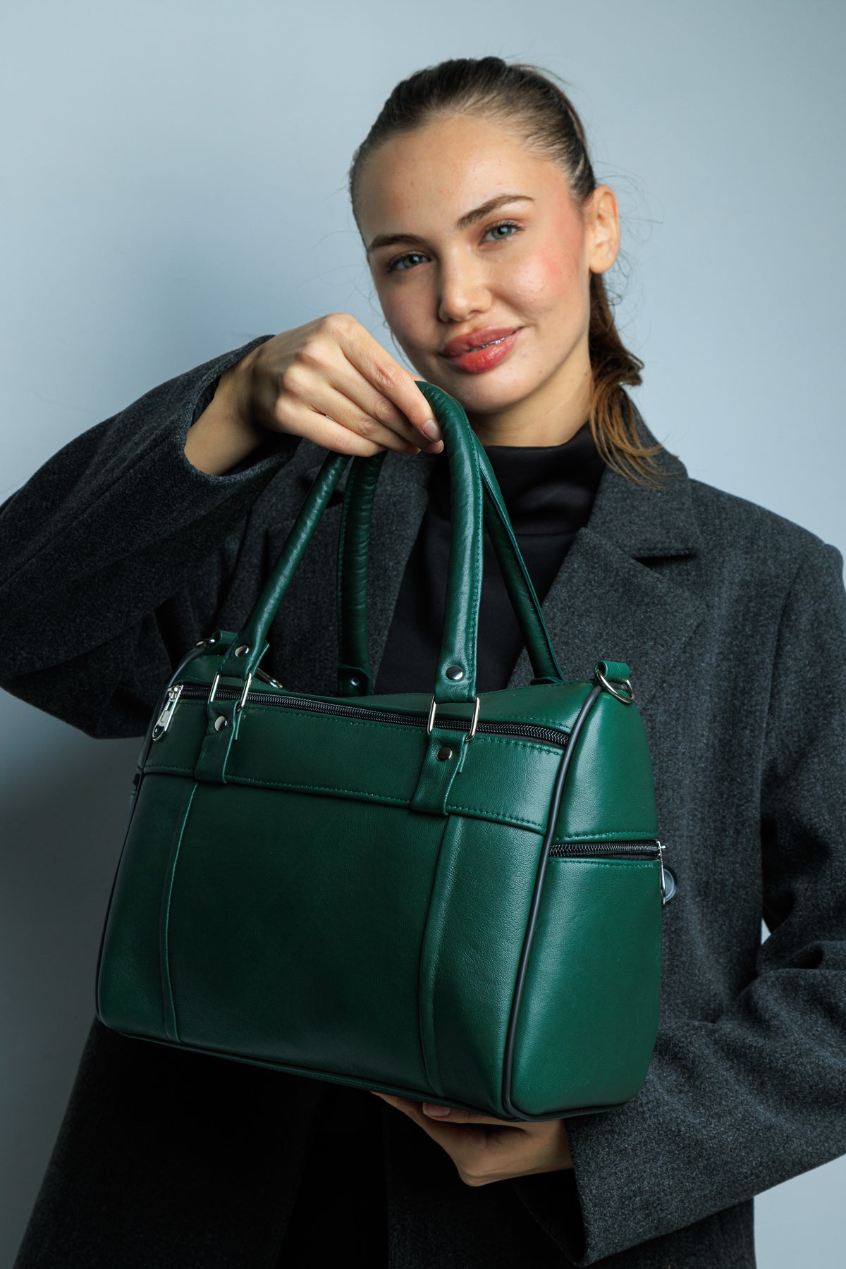Fubileather Genuine Leather Soft-Texture Hand and Shoulder Bag