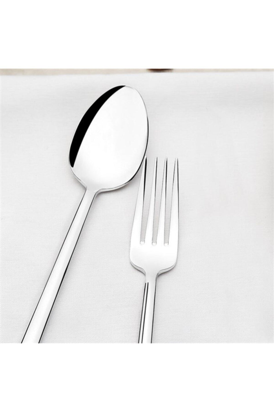 Nehir dalyan Plain 60 Piece bicaksiz Fork Spoon Set - MALLTURK
