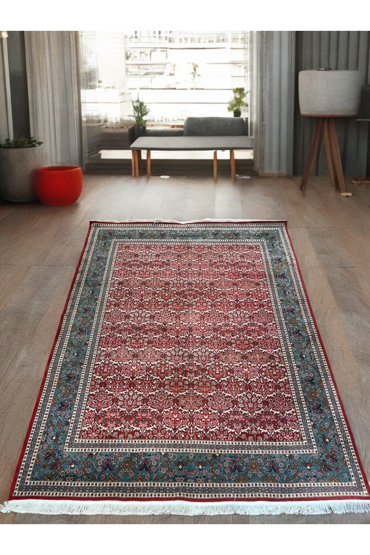 SIRVAN Rug Hand-Woven Hereke Rug - 200x300 - MALLTURK