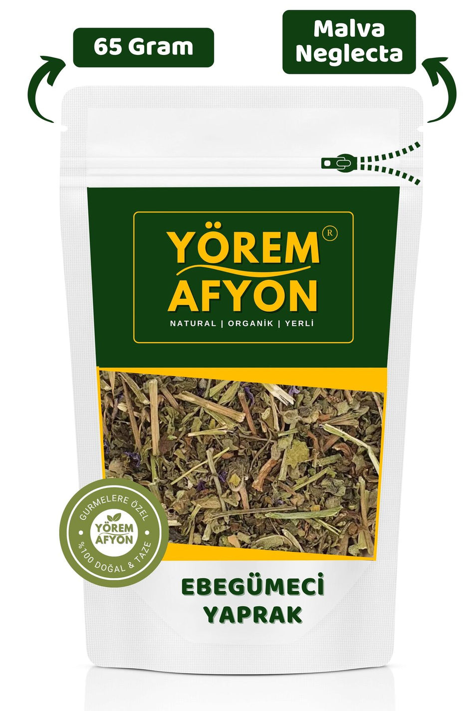 Gülcehre aus der Region Aydın: Entzündungshemmende Malvenblätter, İbrik, Kazankarası (Malva neglecta) | 65 g.