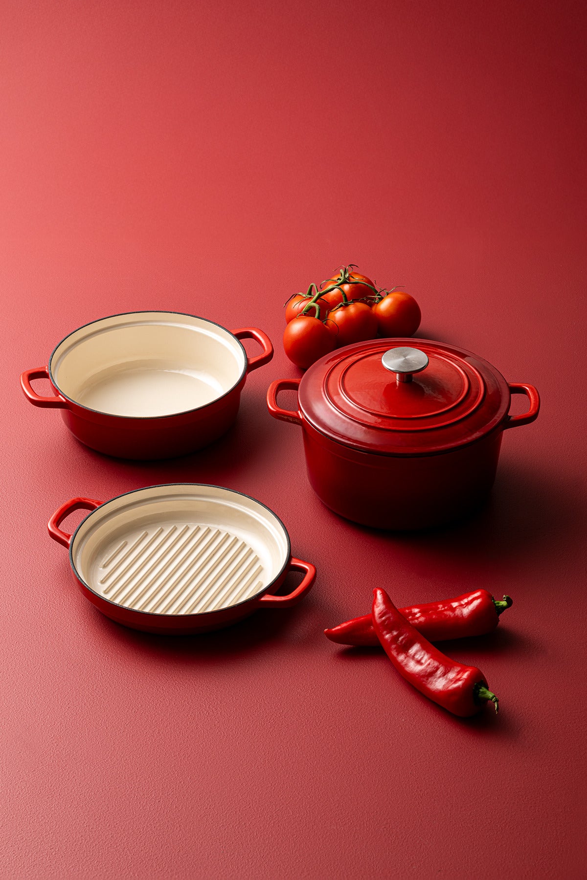 Emsan Fortino Cast Cast Cookware Set 4 Piece 22 cm