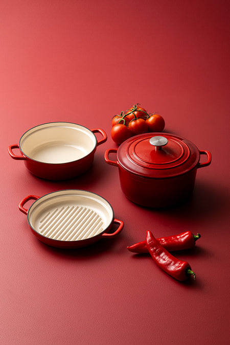 Emsan Fortino Cast Cast Cookware Set 4 Piece 22 cm