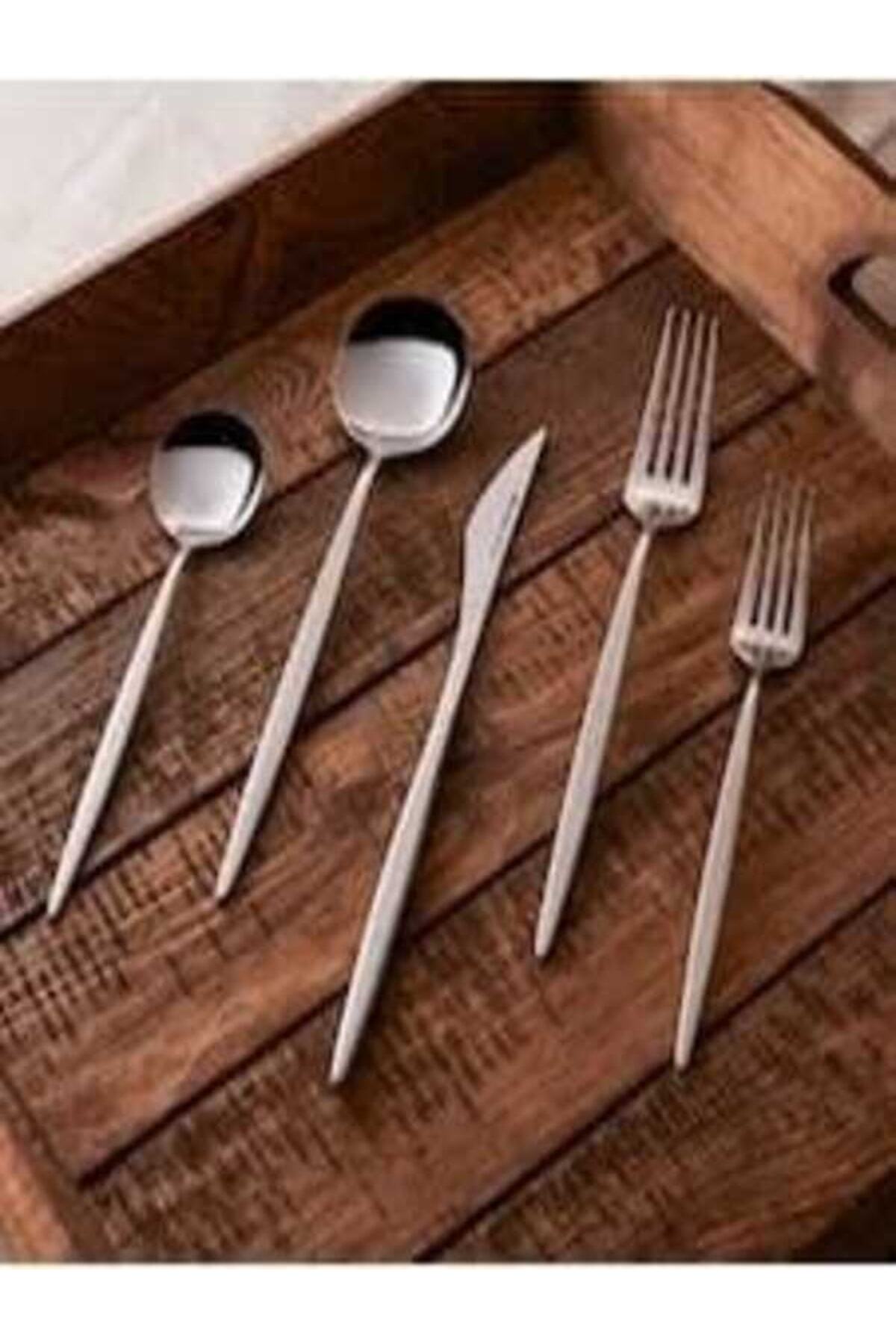 Karaca porto 12 Place Setting 60 Piece elegance Flatware Set Boxed - MALLTURK