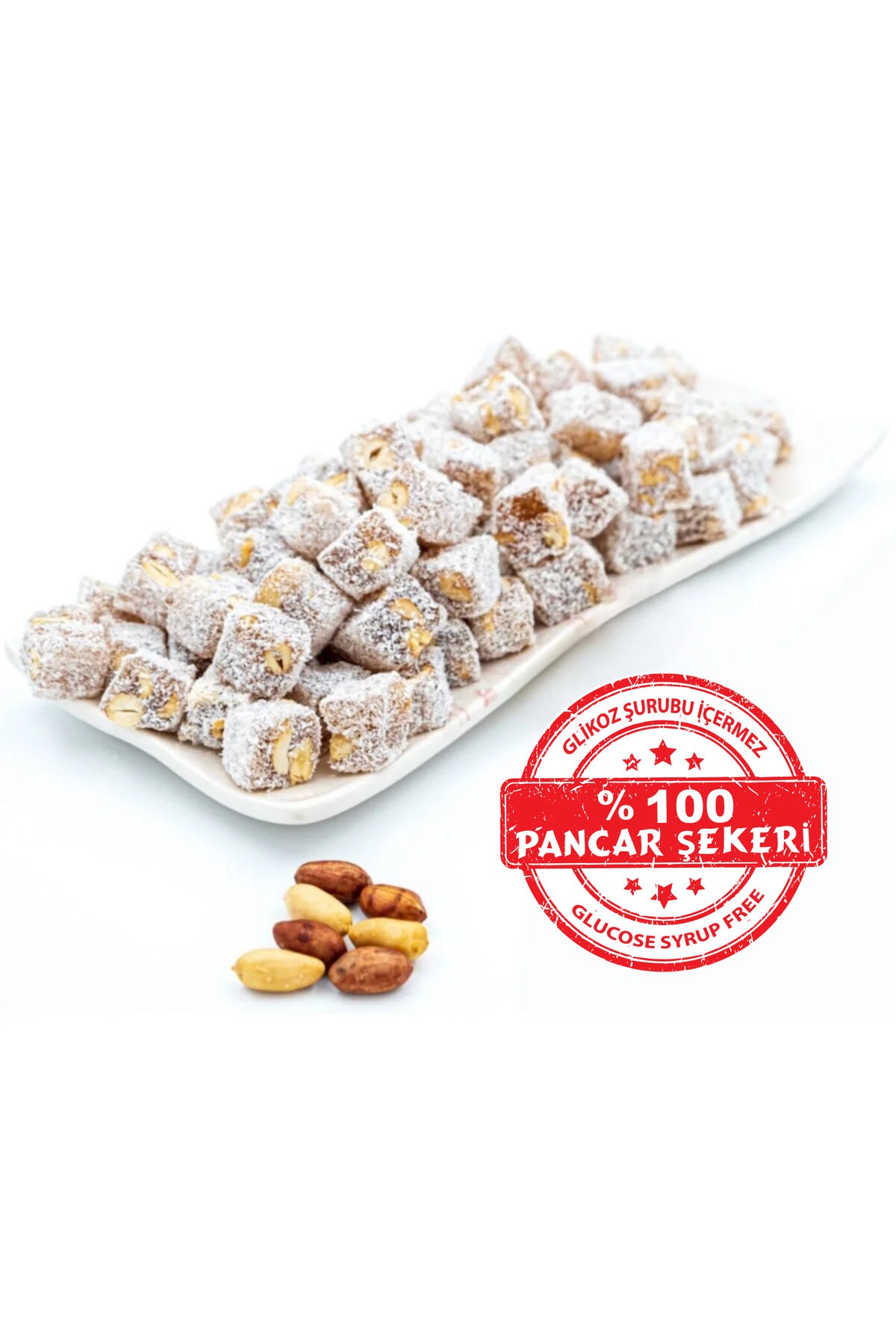 Dadak Turkish Delight and kuruyemis dadak Peanut Mini Turkish Delight 1 kg - MALLTURK