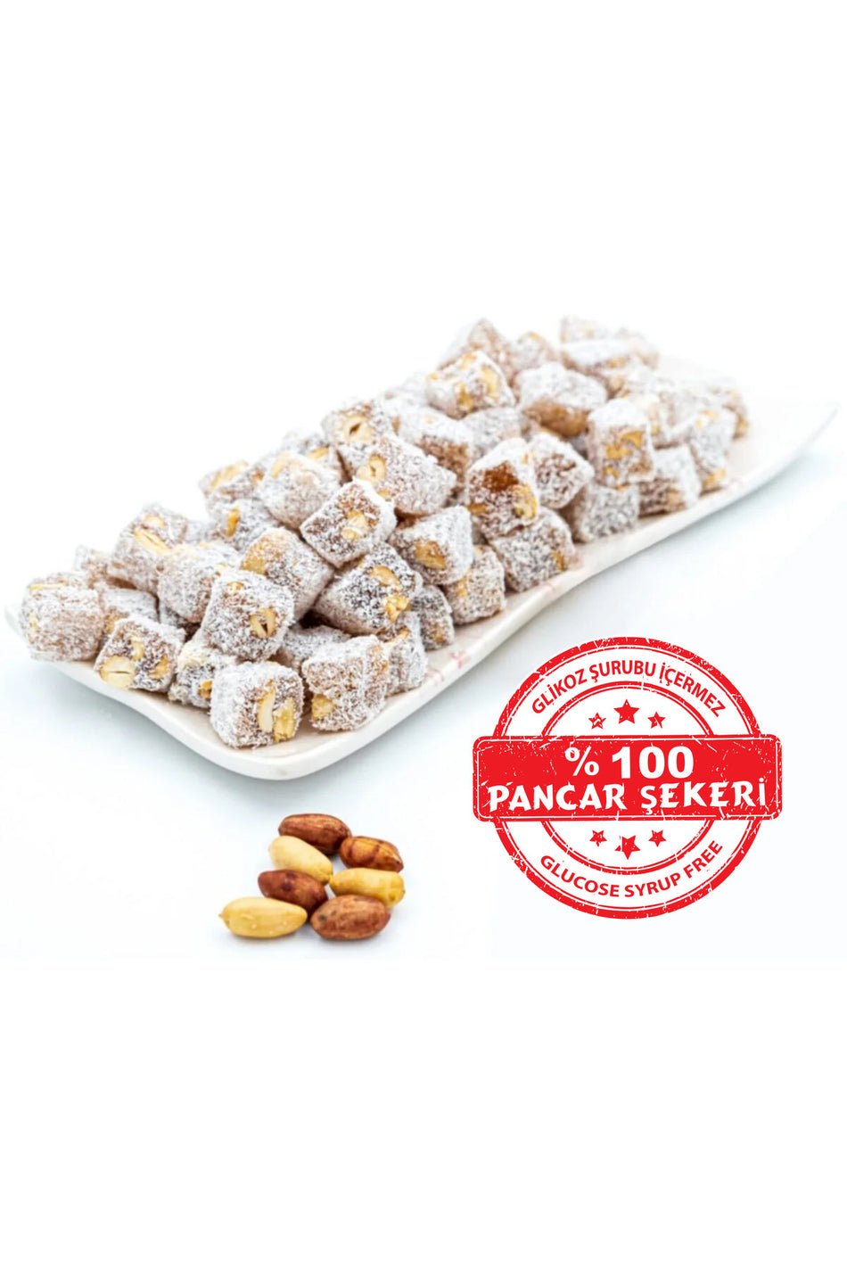 Dadak Turkish Delight and kuruyemis dadak Peanut Mini Turkish Delight 1 kg - MALLTURK