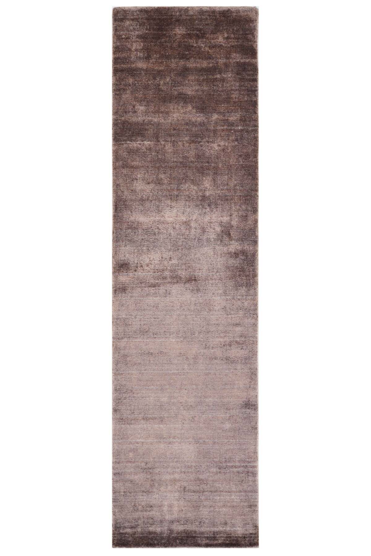 Naar Hali Nepal 3652 Brown Modern Handwoven Runner Rug 80x300 - MALLTURK