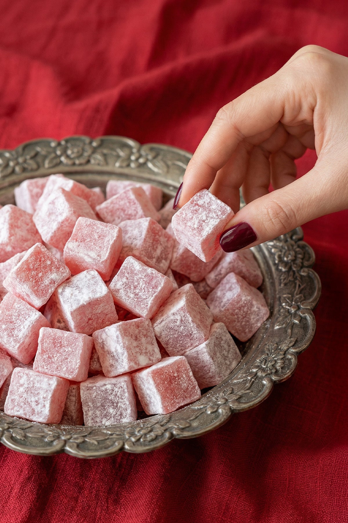 Vassav Rose Flavored Turkish Delight 500gr - MALLTURK