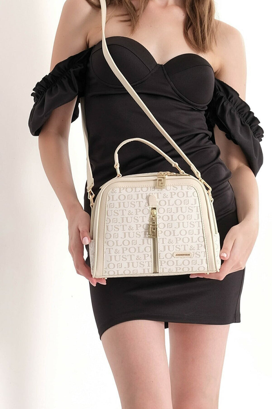 Just Polo Women's Shoulder and Handbag, Two-Compartment Classic Bag - MALLTURK