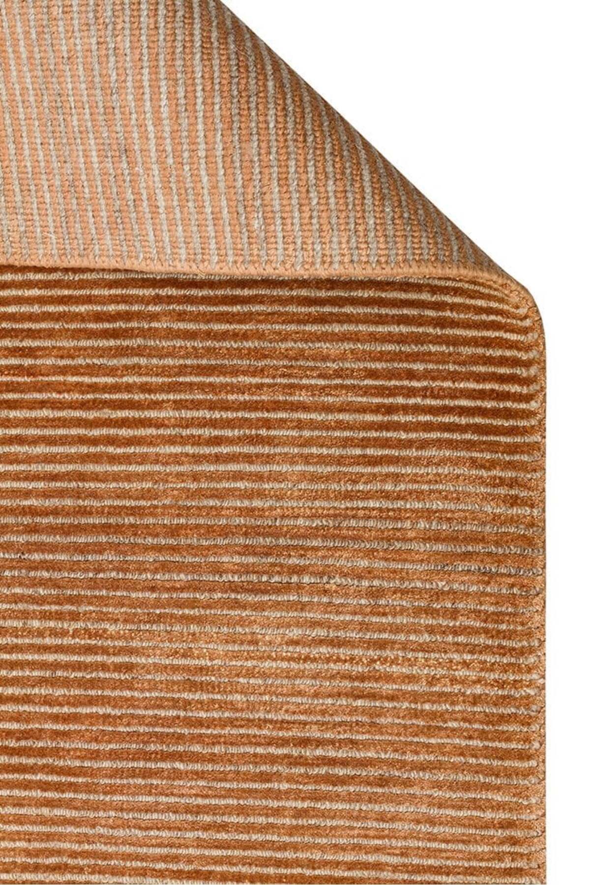 Vog Hali Siena Terra is a hand-woven living room rug meticulously crafted using natural bamboo and wool blend techniques. - MALLTURK