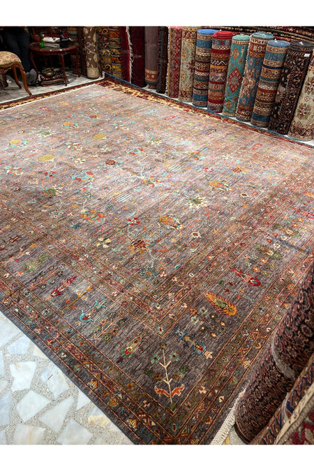 RD RAMAZAN DAG Hand Rug Art Hand-Woven Afgan Sultani Rug Premium Kalitesi Size 395x310 - MALLTURK