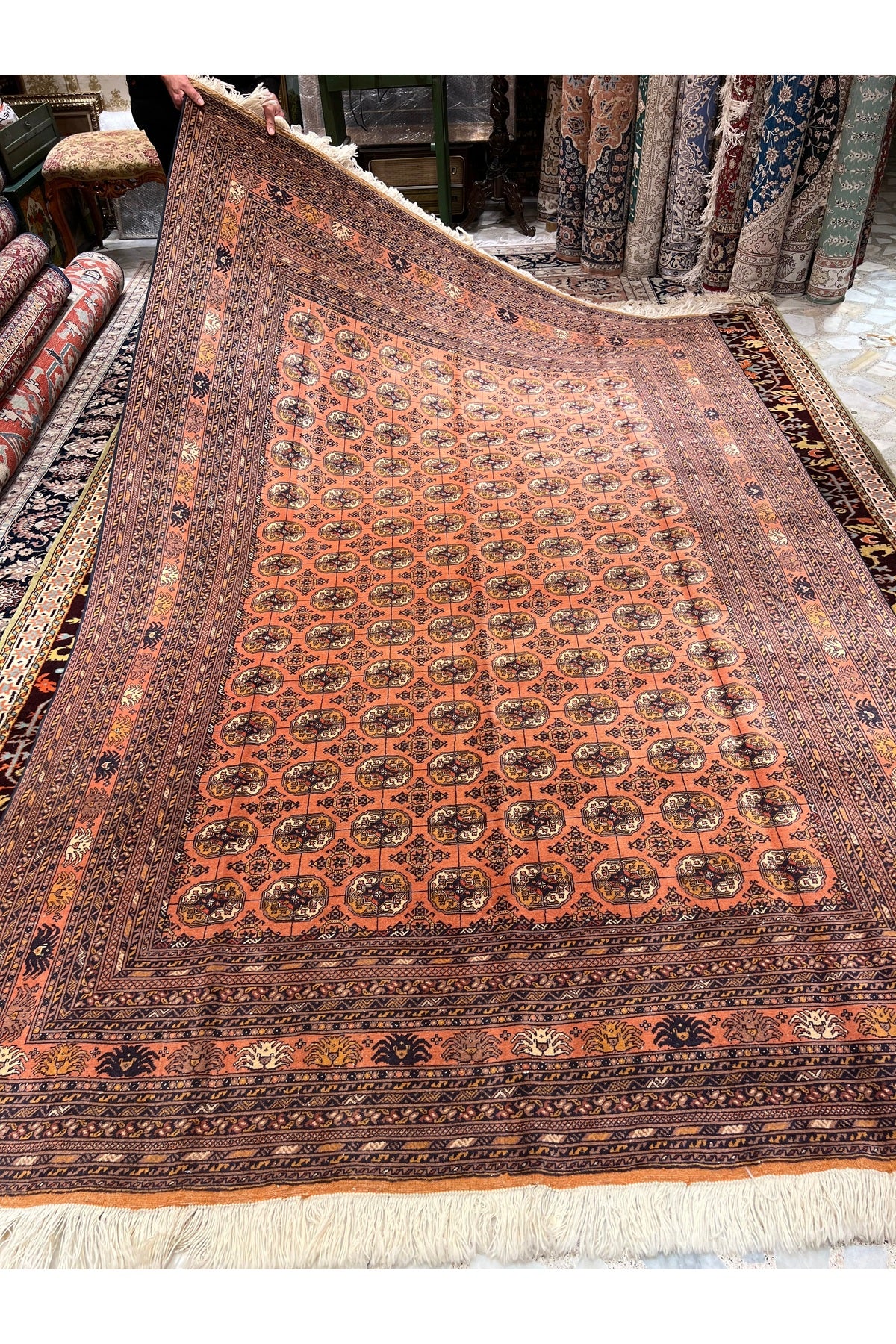 RD RAMAZAN DAG Hand Rug Art Hand-Woven Turkmen Rug Premium Quality Size 300x200