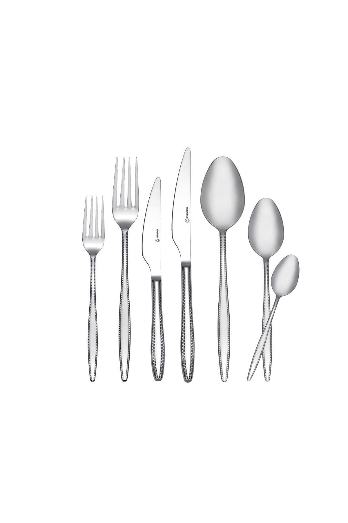 KORKMAZ felisa 84 Piece Flatware Set a2518 - MALLTURK