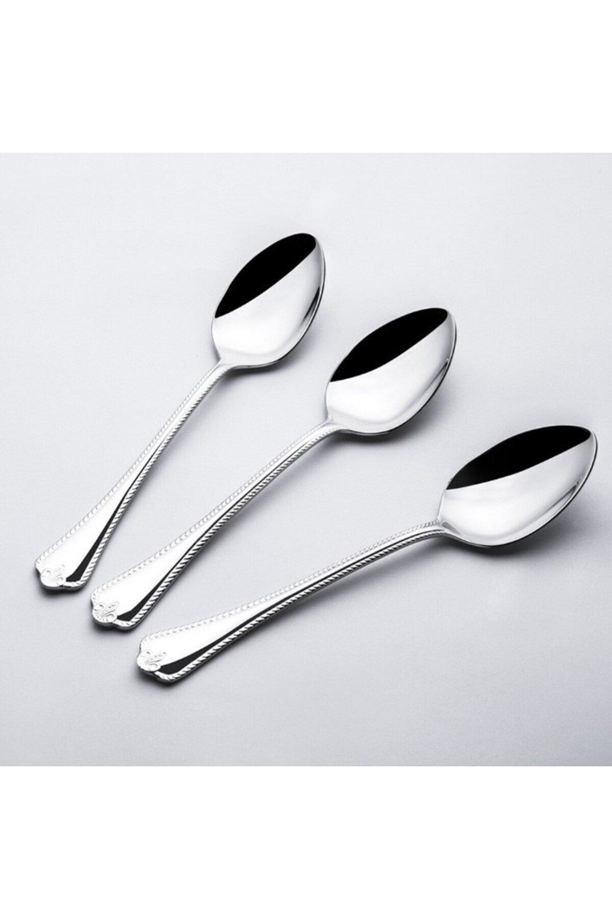 Nehir fulya 12 Piece Plain Dinner Spoon - MALLTURK