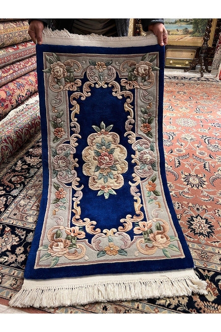 RD RAMAZAN DAG Hand Rug Art Hand-Woven Embossed Chinese Rug Cotton Base Wool Weave Size 130x70
