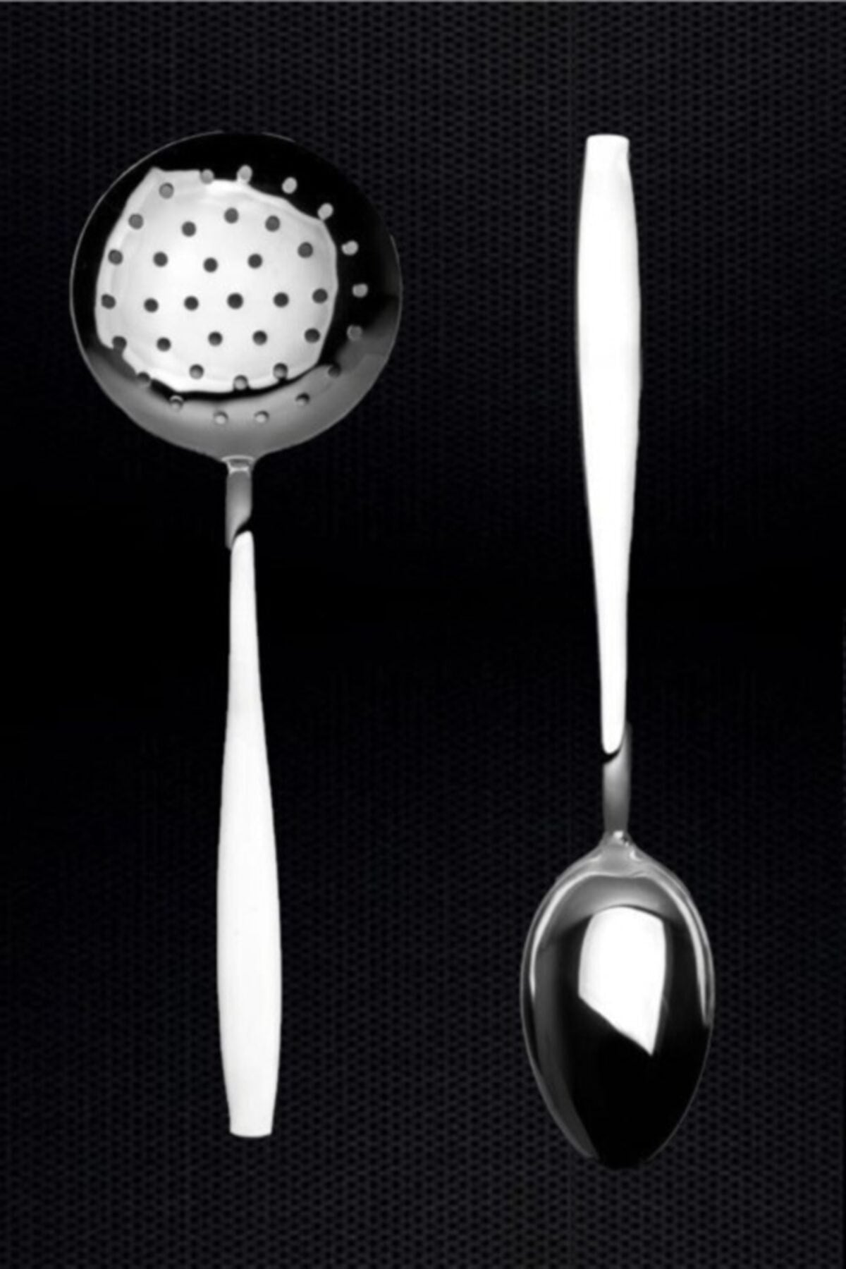 Nehir gumus Steel 2 Pack Serving Utensil Set - MALLTURK