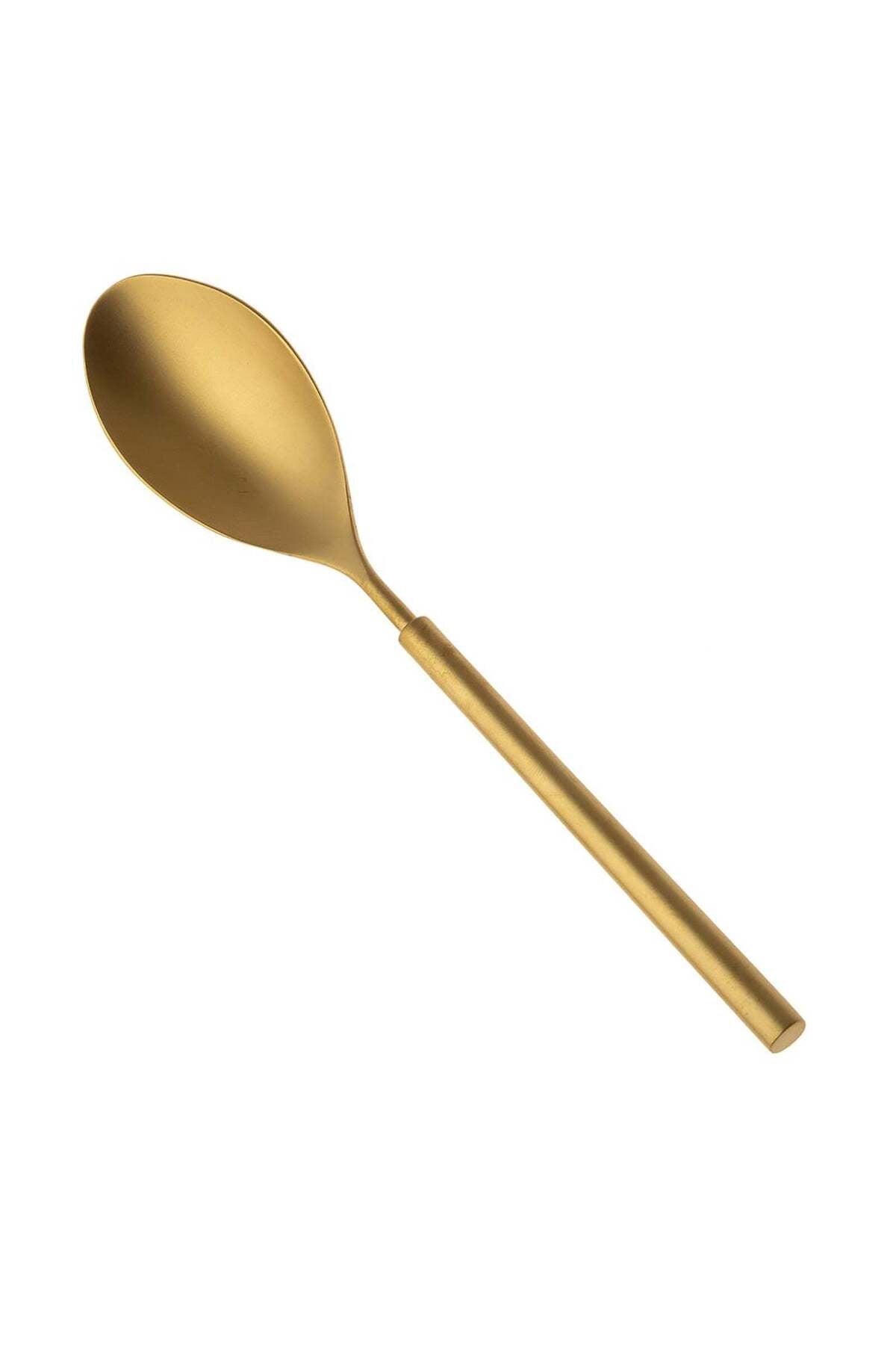 Jumbo 6000 roller full mat titanyum gold 12 Place Setting 84 Piece Flatware Set - MALLTURK
