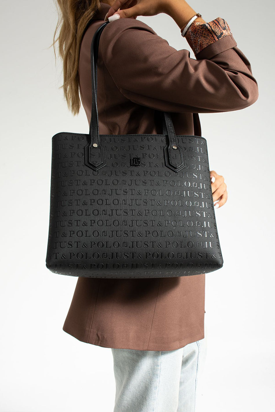 Just Polo Black Women's Shoulder Bag 4028 - MALLTURK