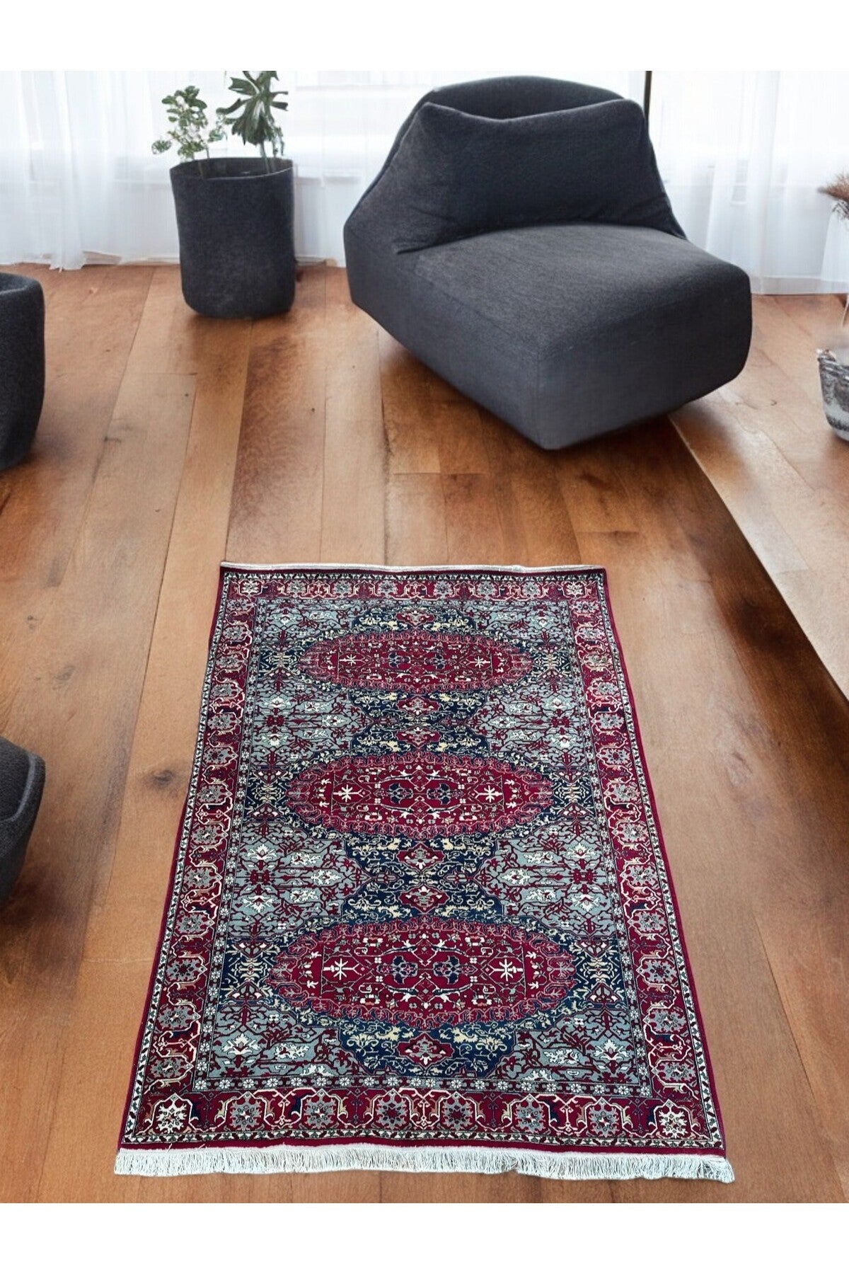 SIRVAN Rug Hand-Woven Hereke Rug - 230x147 - MALLTURK
