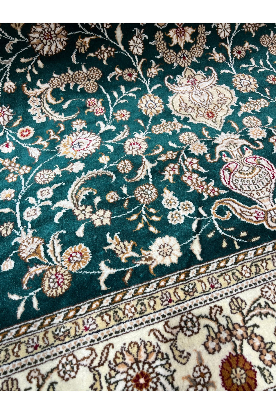 RD RAMAZAN DAG Hand Rug Art Hand-Woven Chinese Silk Rug 190x1.20