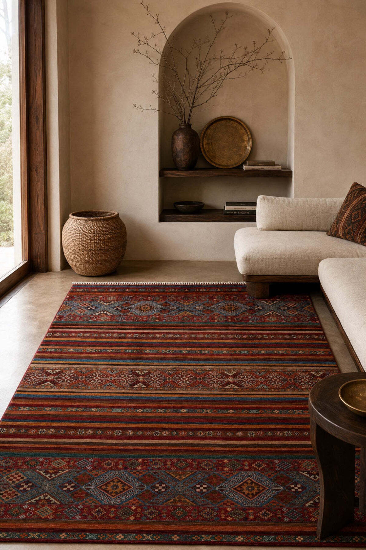 Naar Rug SHB Afgan Orjin Hand-Woven Wool Rug 242x173 - MALLTURK