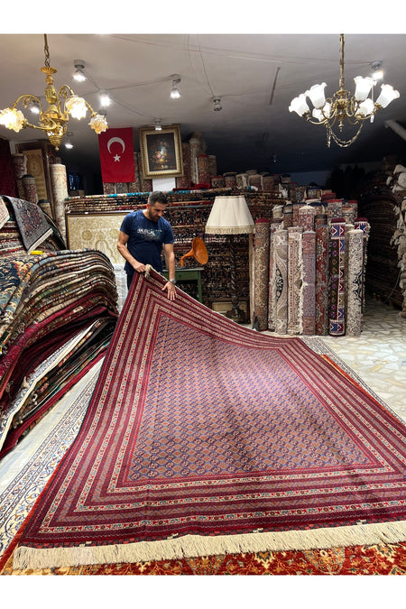 RD RAMAZAN DAG Hand Rug Art Hand-Woven Afgan Hoca Roshnai Rug Premium Quality Size 300x200 - MALLTURK
