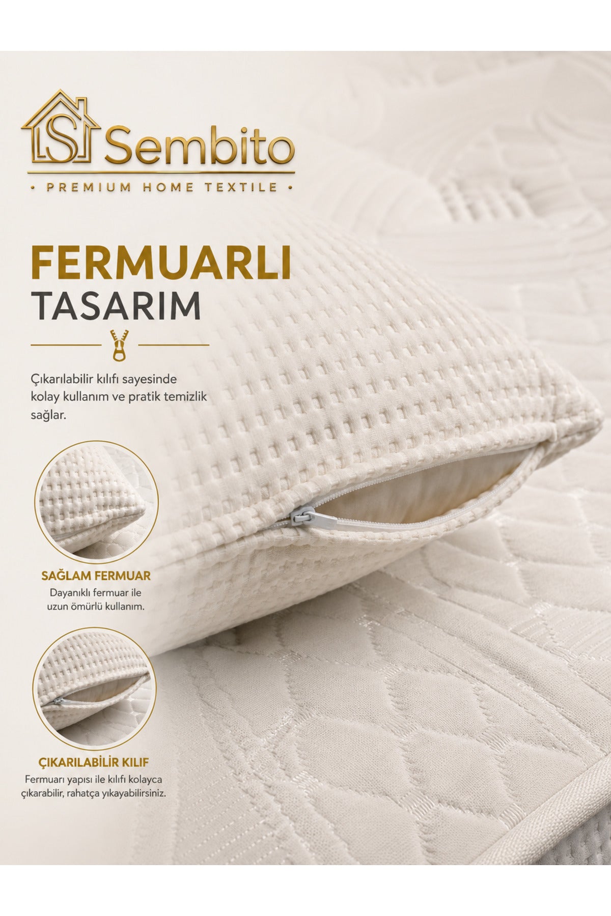 SEMBITO Bamboo Pillow Protector - MALLTURK
