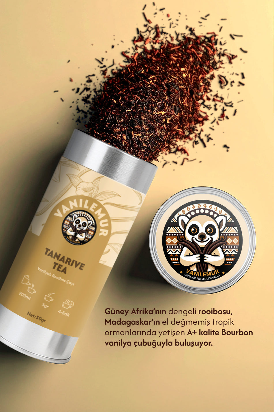 Vanilemur Rooibos Vanilla Tea – TANARiVE Tea | With Real Madagascar Vanilla