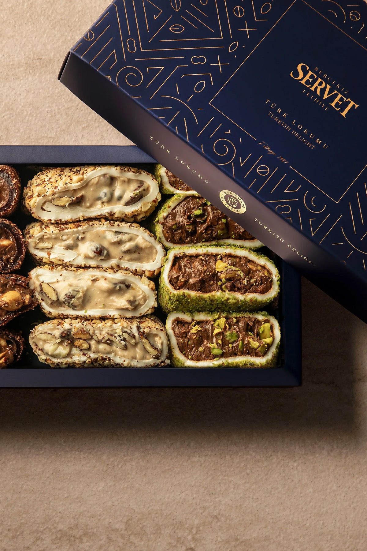 Servet Assorted Rolled Turkish Delight 500 g - MALLTURK