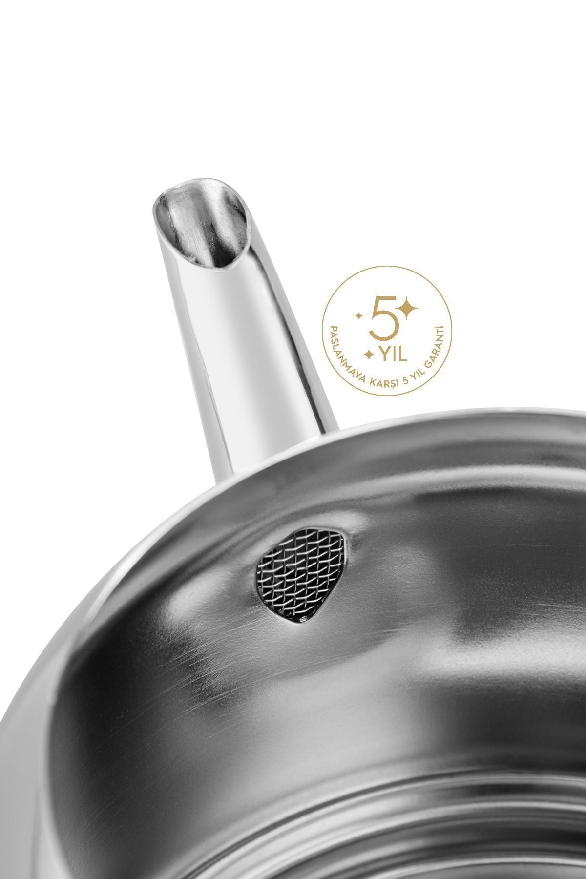 Nehir Lotus Midi Medium Size Stainless Steel 1.0-1.9 Lt. Teapot Set - MALLTURK