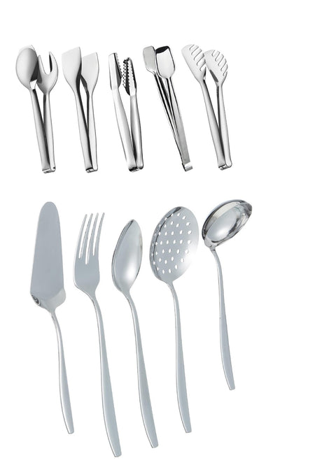 Nehir Steel masa 10 prc servis masa Set Serving Utensil Set - MALLTURK