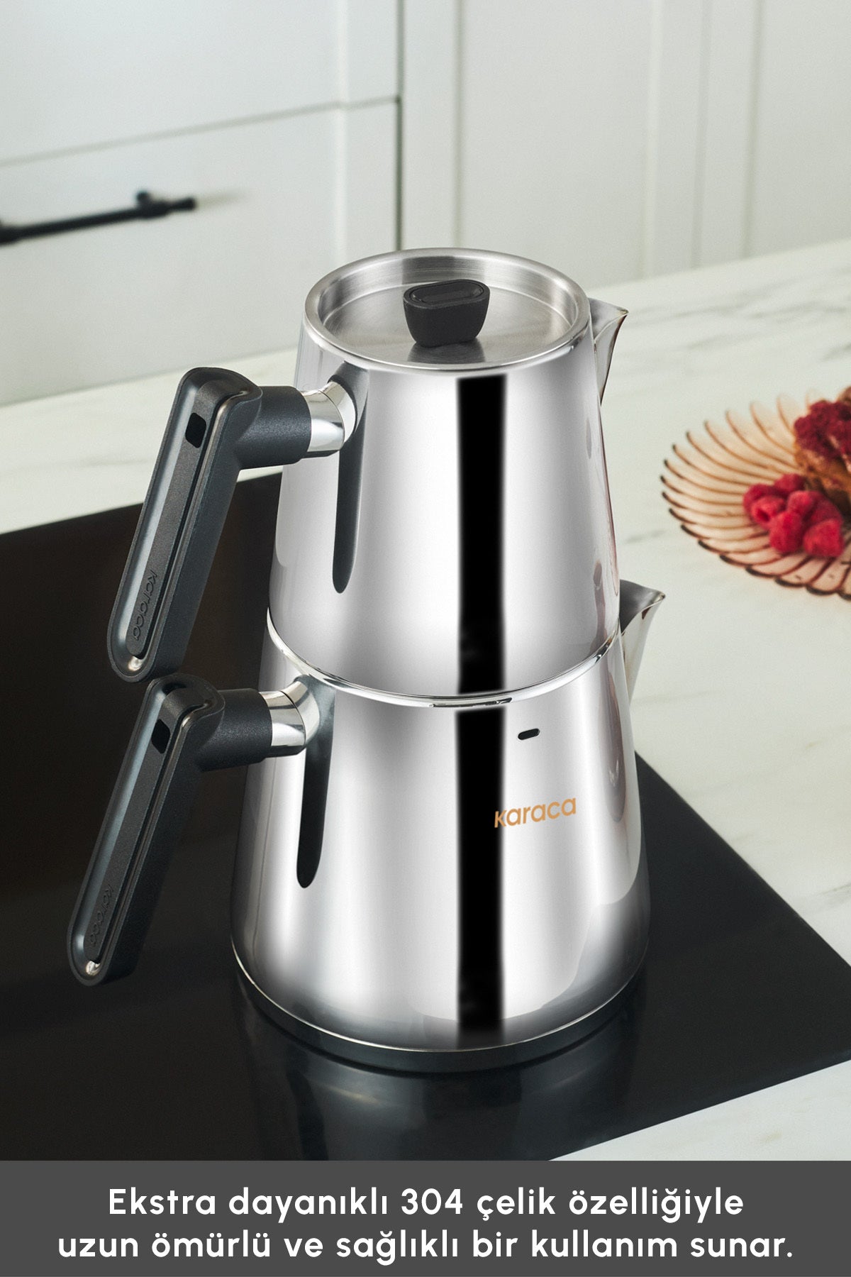 Karaca Ada induction Base Midi Teapot Set - MALLTURK