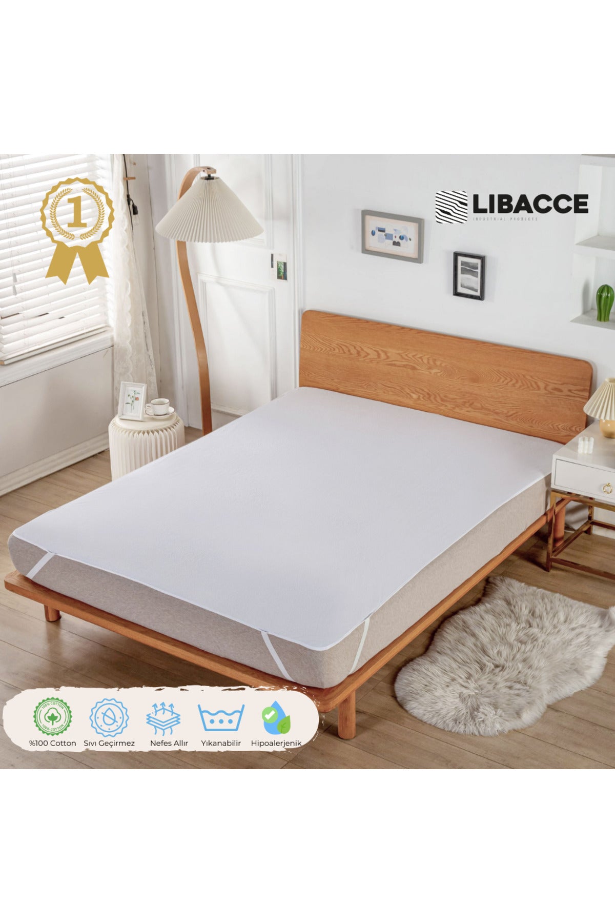 Libacce Industrial Products Waterproof Fitted Mattress Protector - MALLTURK
