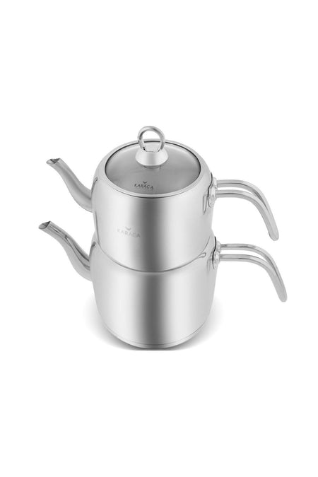 Karaca Vega Mini Powersteel 316 Stainless Steel Vega Teapot Set - MALLTURK