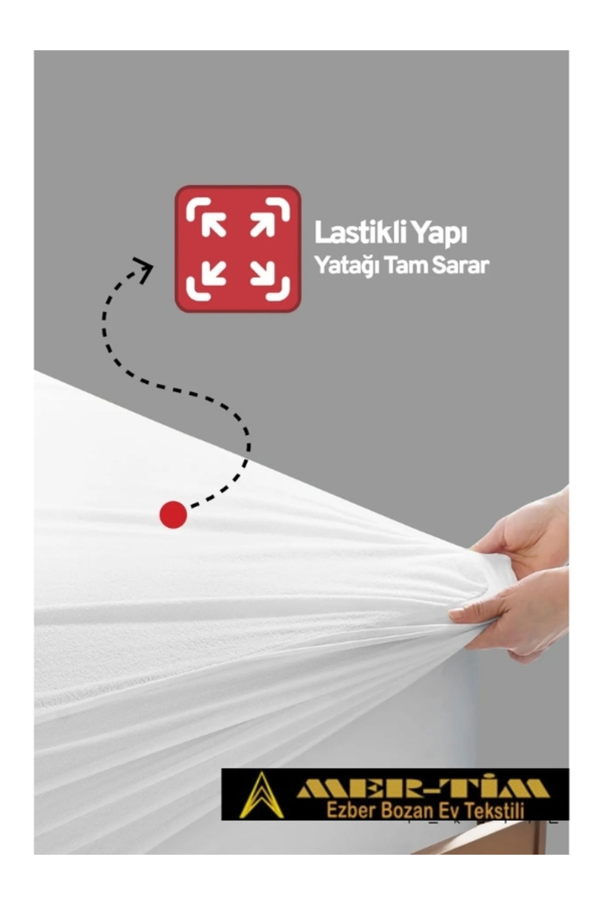 mer-tim ezberbozan ev tekstili Mer tim Waterproof Fitted Mattress Protector - MALLTURK