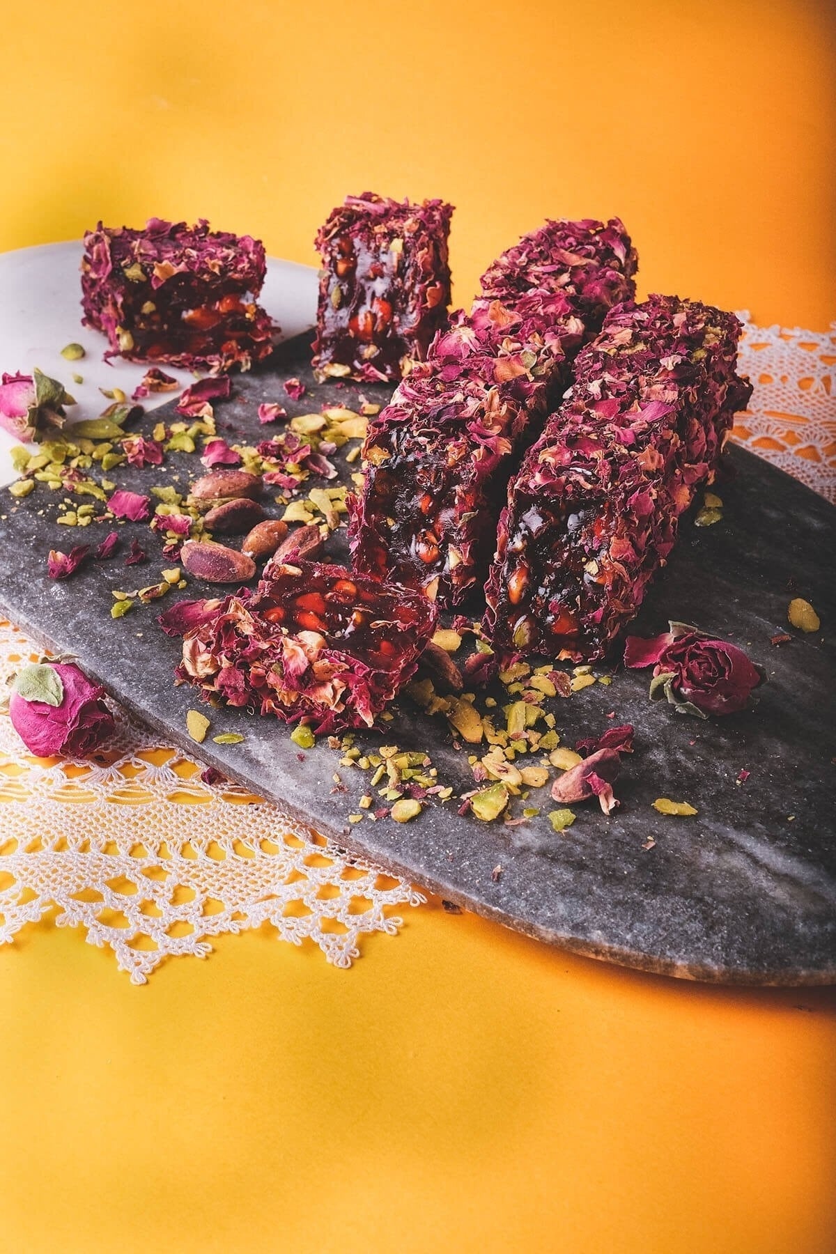 Altan sekerleme Rose Petal Pistachio Turkish Delight 500 g - MALLTURK