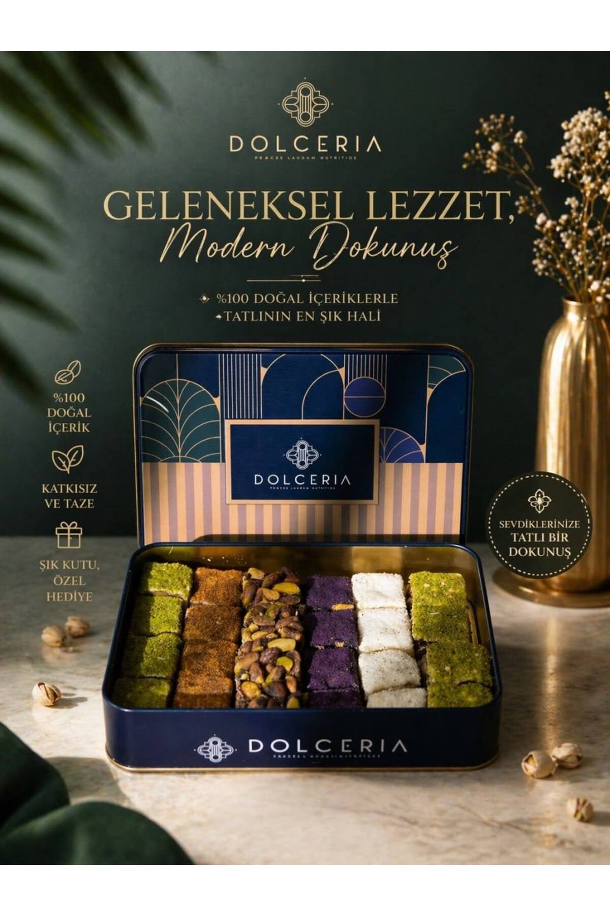 Dolceria premium Assorted citir baklava Turkish Delight 400gr - MALLTURK