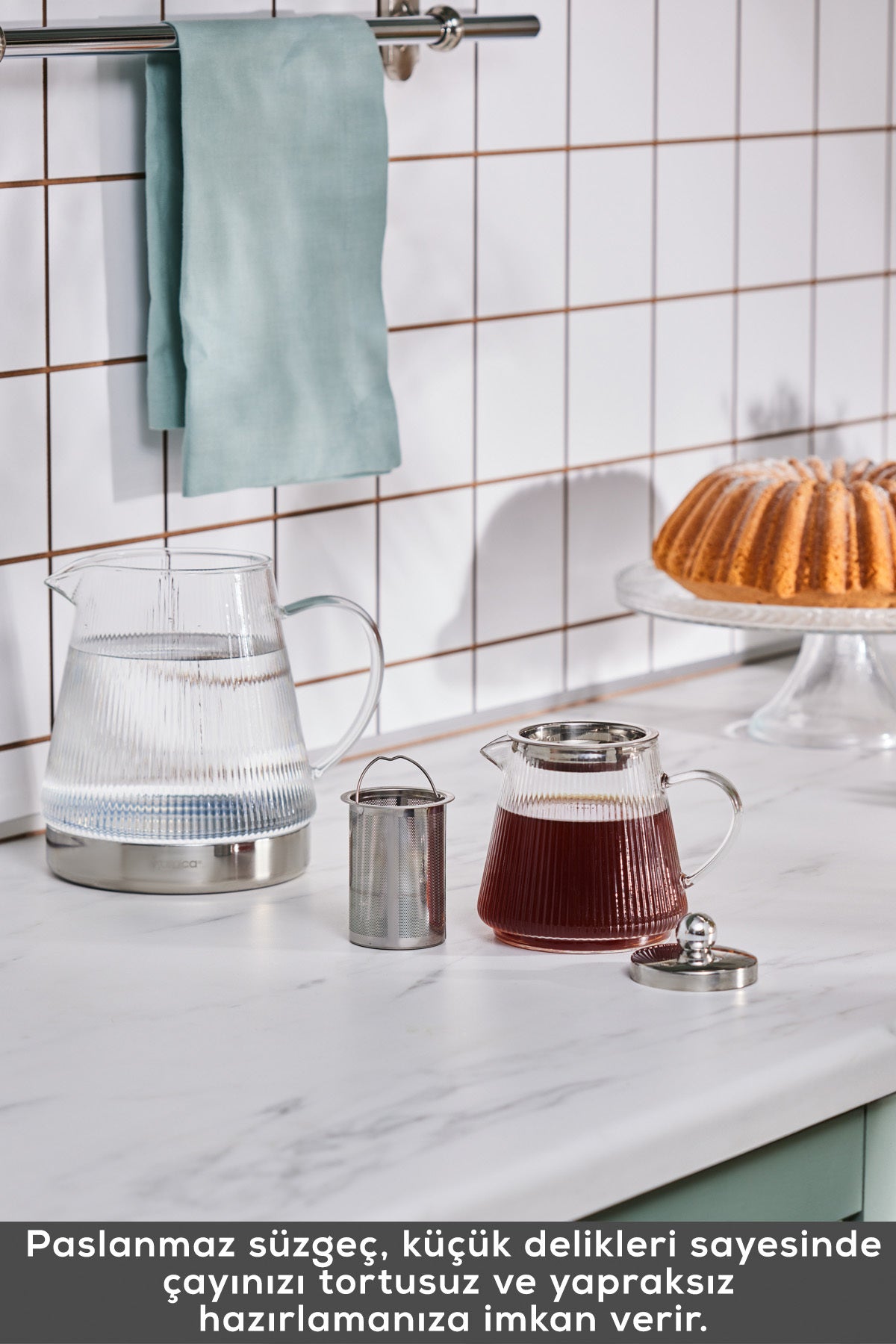 Karaca Keops Borosilicate Glass Teapot - MALLTURK