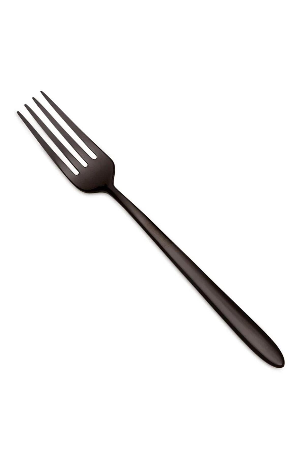 Jumbo 9400 titanyum siyah 12 Place Setting 84 Piece Flatware Set - MALLTURK